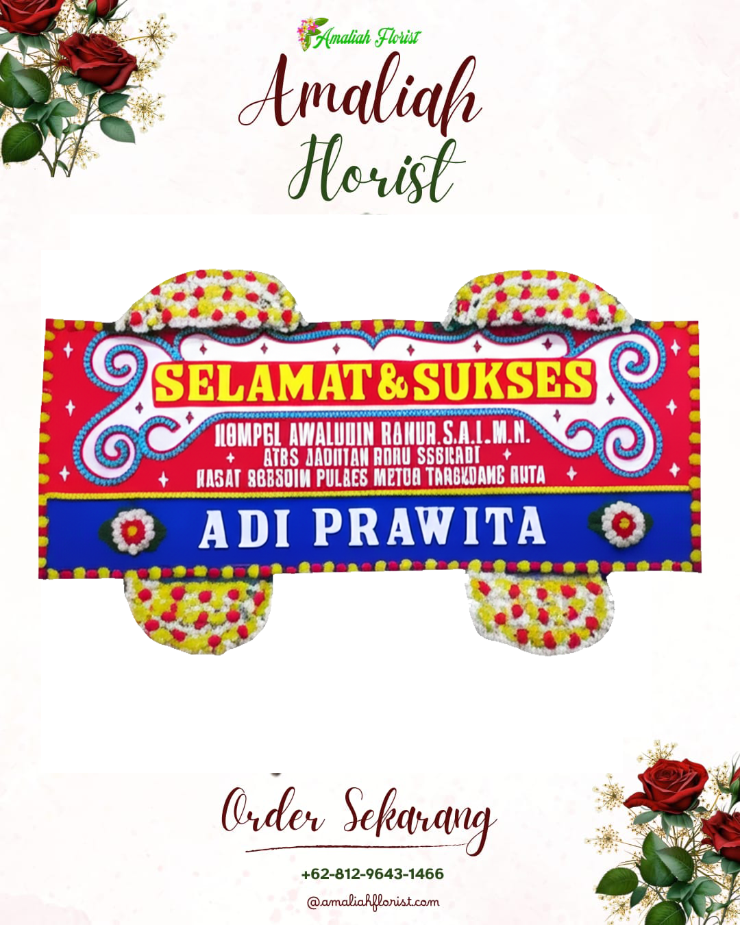 Papan Bunga Ucapan Selamat Cluwak